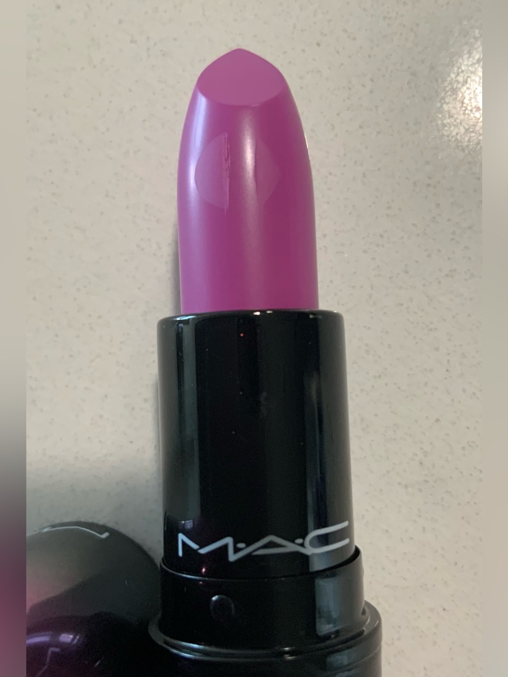 MAC Cosmetics Love Me Lipstick 413 Let Them Eat Cake! - Violet New in Box.